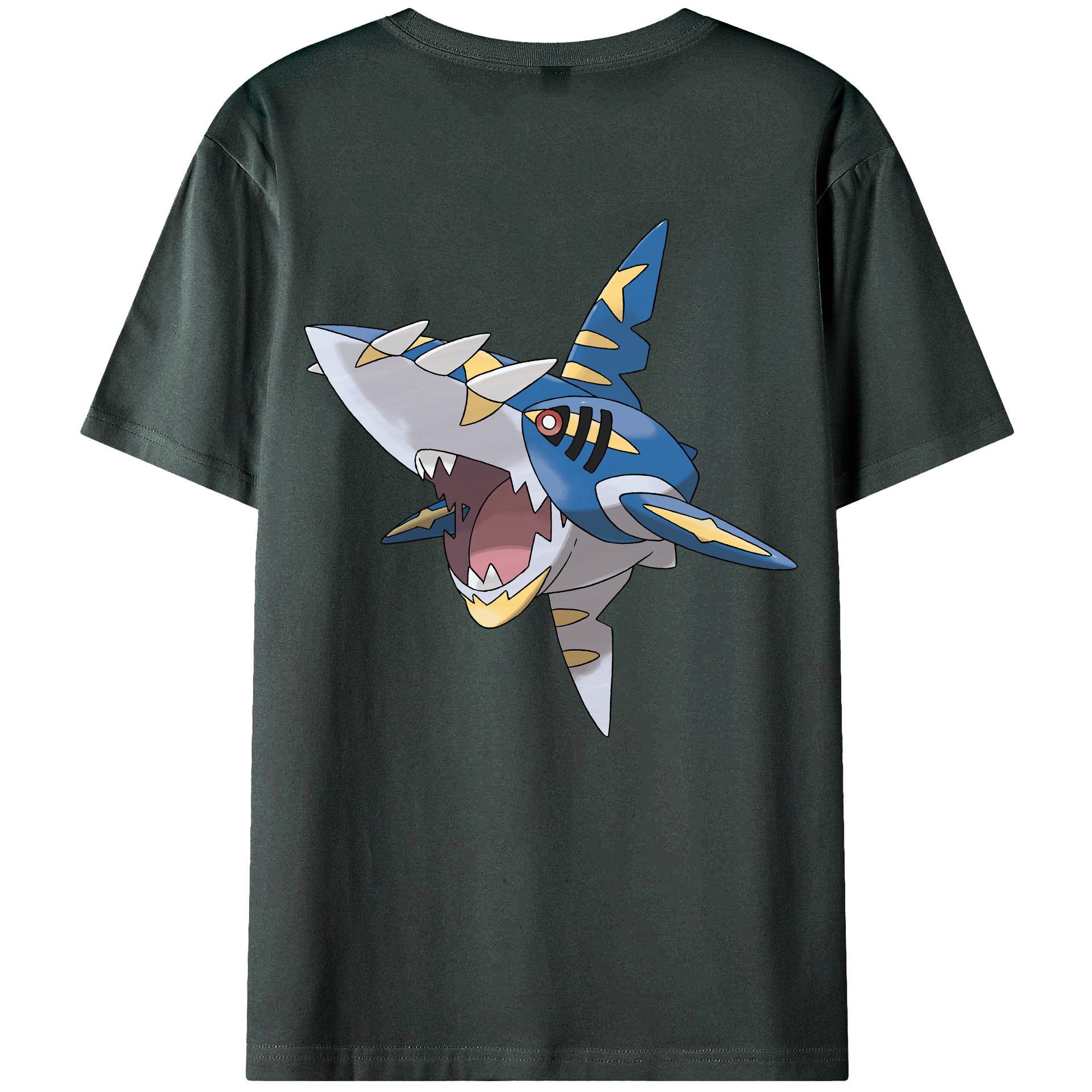 （画像用） ポケットモンスター Pokémon 綿100％ メンズ半袖Tシャツ（バックプリント） 通気性